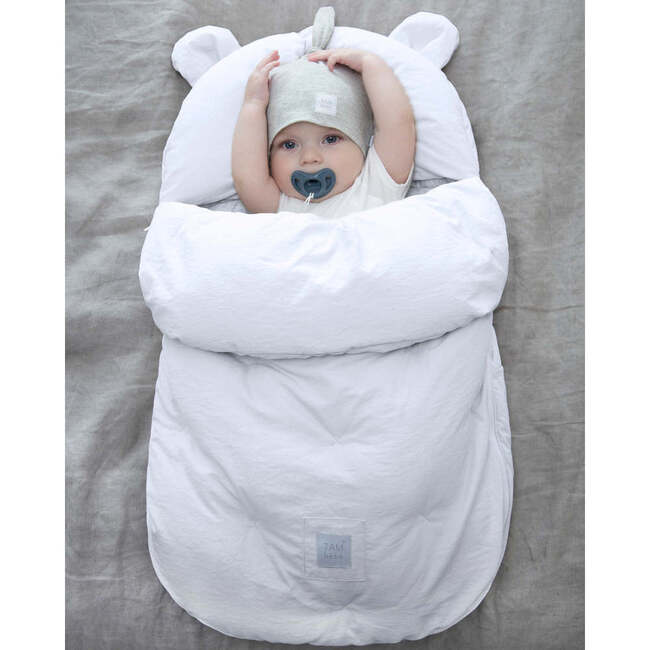 BebePOD Airey Detachable Cover Sleep Pod, Whisper White