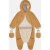 Bebe Benji Snowsuit, Cognac Quilted - Snowsuits - 2 - thumbnail