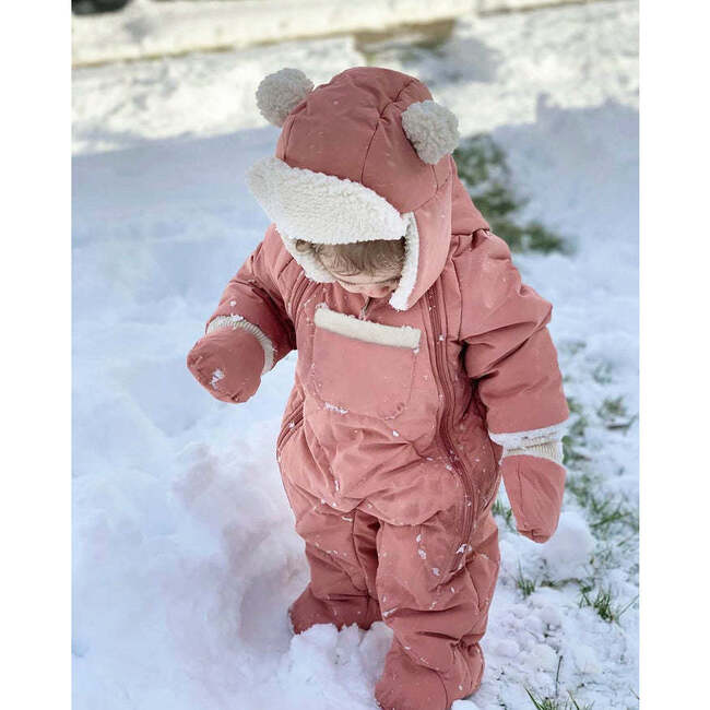 Bebe Benji Snowsuit, Rose Dawn Quilted - Snowsuits - 4
