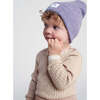 Baby Heather Beanies, Purple - Hats - 4 - thumbnail