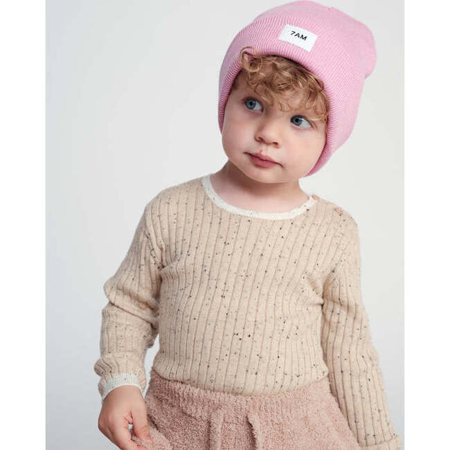 Baby Girls Heather Beanies, Pink