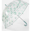 Tula House Print Umbrella, Teal - Umbrellas - 2 - thumbnail