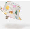 Tree Print Chin Strap Rain Bucket Hat, Beige - Hats - 3 - thumbnail