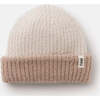 Baby 2-Tone Ribbed Beanie, Ecru & Pecan - Hats - 1 - thumbnail
