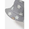 Stars Print Chin Strap Rain Bucket Hat, Yellow - Raincoats - 5 - thumbnail