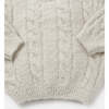 Baby Boxy Sweater Cable, Ecru - Sweaters - 4 - thumbnail