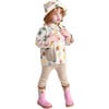 Tree Print Rain Boots, Beige - Rain Boots - 9 - thumbnail