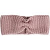 Chunky Ribbed Knit Elasticized Headband, Ash Rose - Headbands - 1 - thumbnail