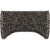 Chunky Ribbed Knit Elasticized Earband, Black Melange - Headbands - 1 - thumbnail