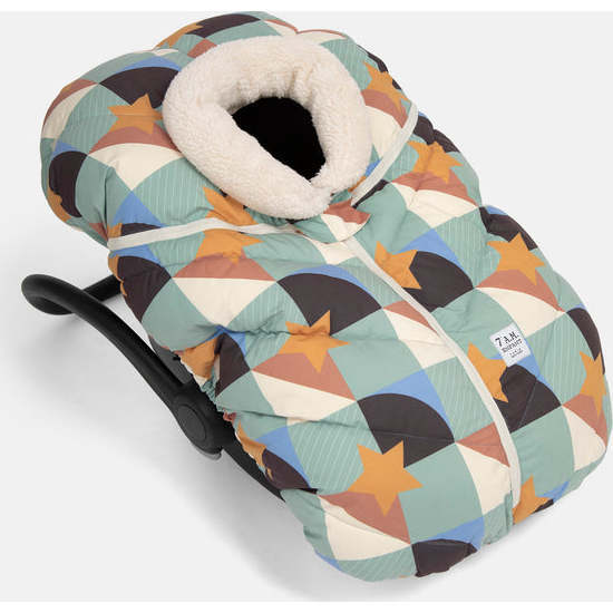 Print Zipped Puffy Car Seat Cocoon, Copenhagen