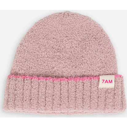 Piped Beanies, Ash Rose & Vivid Pink