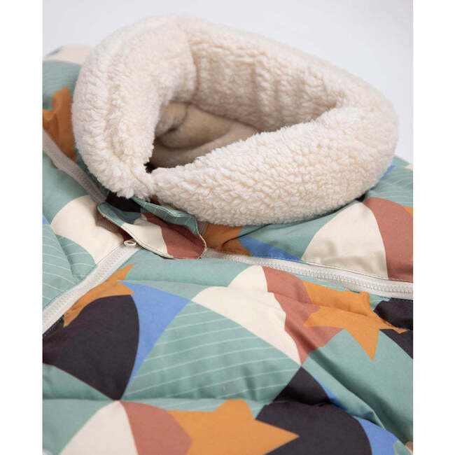 Print Zipped Puffy Car Seat Cocoon, Copenhagen - Car Seat Accessories - 5