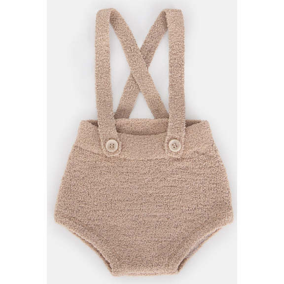 Cross Back Suspender Bloomers, Pecan - Bloomers - 1