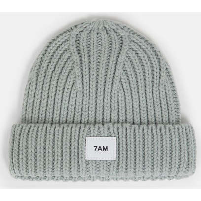 Chunky Rib Knit Beanie, Mirage