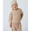 Heather Knit Beanie, Almond - Hats - 7 - thumbnail