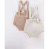 Cross Back Suspender Bloomers, Ecru - Bloomers - 4 - thumbnail