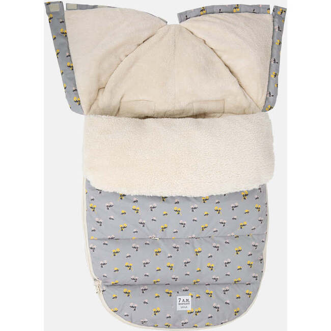 BenjiPOD Floral Print Zipped Footmuff, Autumn Blossom - Stroller Accessories - 3