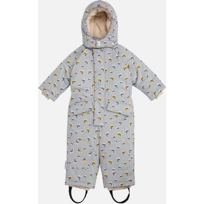 Benji Grand Floral Print Snowsuit, Autumn Blossom - Snowsuits - 1