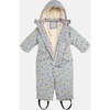 Benji Grand Floral Print Snowsuit, Autumn Blossom - Snowsuits - 2 - thumbnail