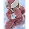 Benji Snowsuit Bebe, Rose Dawn Quilted - Snowsuits - 3 - thumbnail