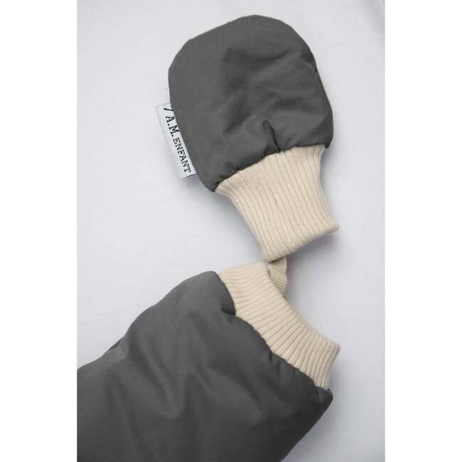 Benji Snowsuit Bebe, Smokey Grey Quilted - Snowsuits - 6