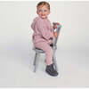 Baby Girls Fuzzy Leggings, Ash Rose - Leggings - 3 - thumbnail