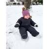 Benji Snowsuit Bebe, Smokey Grey Quilted - Snowsuits - 7 - thumbnail