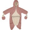 Benji Snowsuit Bebe, Rose Dawn Quilted - Snowsuits - 4 - thumbnail