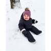 Benji Snowsuit Bebe, Smokey Grey Quilted - Snowsuits - 8 - thumbnail