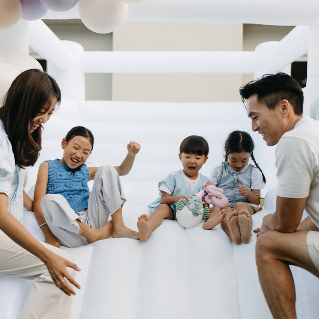 Walled Tumble Bounce House, 8x8 Neutral - Playhouses - 4