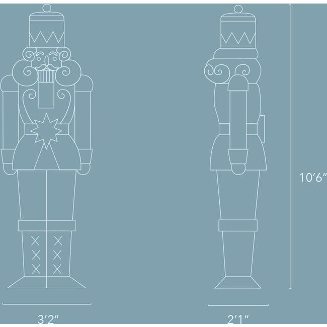 Nutcracker Inflatable - Outdoor Decor - 4
