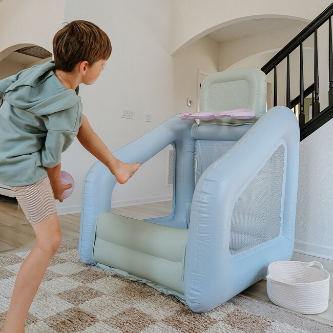 Mini Dual Shot Seafoam Infaltable Basketball - Outdoor Games - 3