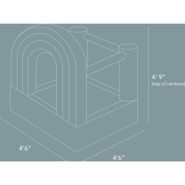 Mini Rainbow Bounce House - Playhouses - 5