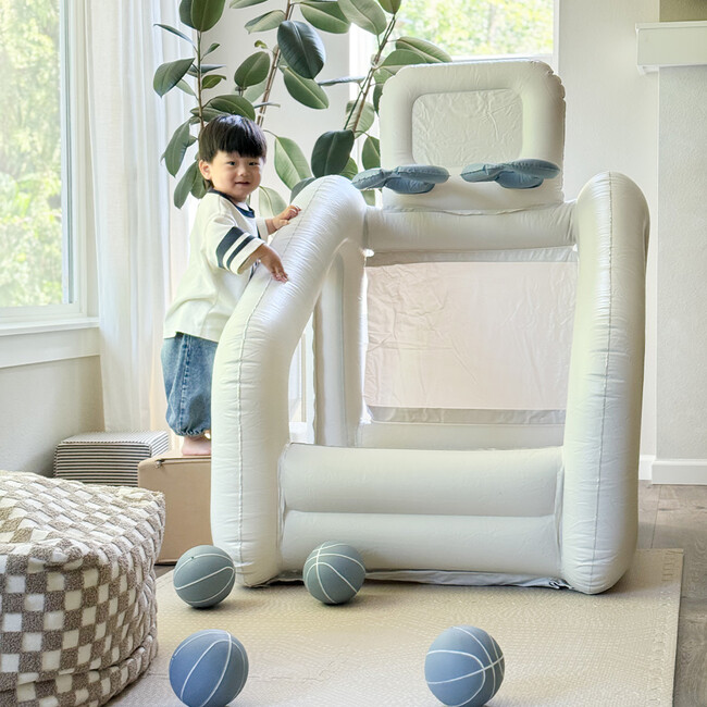 Mini Dual Shot Neutral Infaltable Basketball