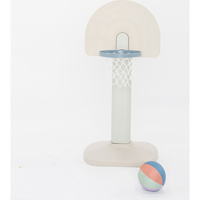 Basketball Hoop, Rainbow Blue Colorblock