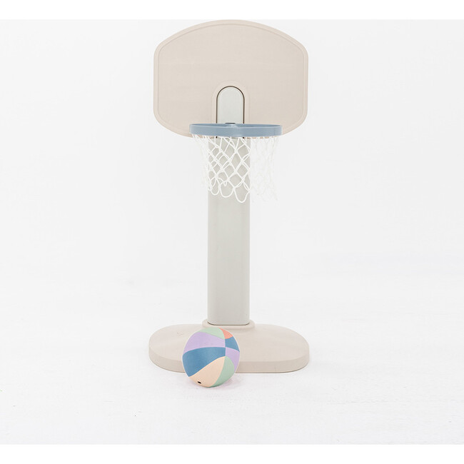 Basketball Hoop, Traditional Blue Colorblock