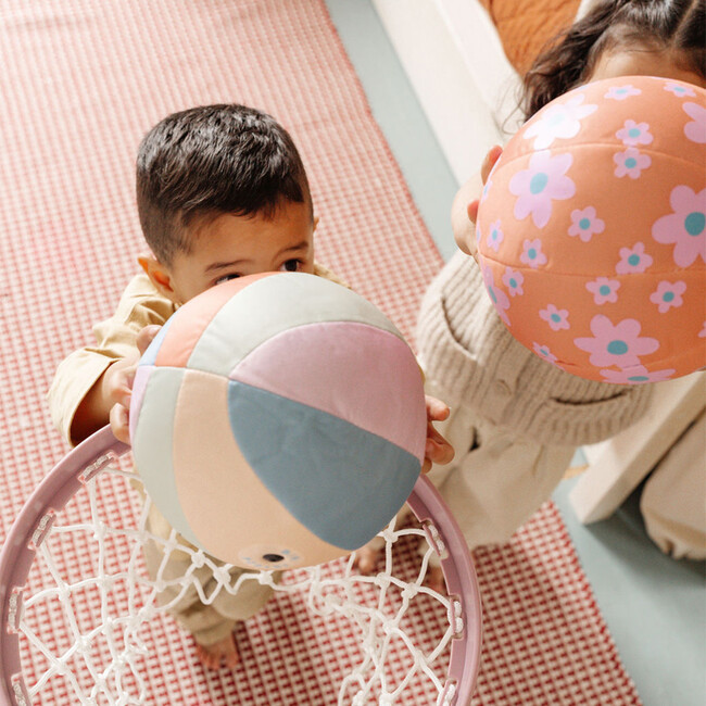 Basketball Hoop, Rainbow Blue Colorblock