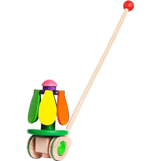Rainbow Flower Push Toy - Outdoor Games - 1