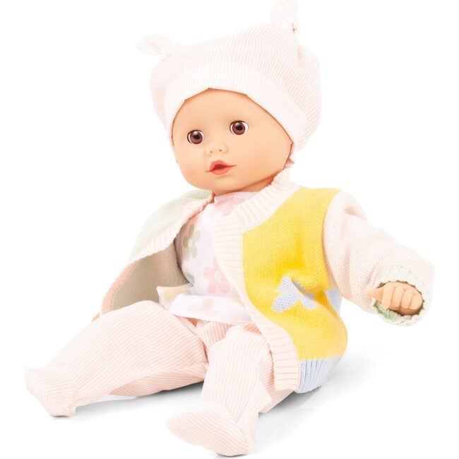 Muffin Baby 13" Baby Doll with Sleepy Brown Eyes and Colorful Clothes - Dolls - 2