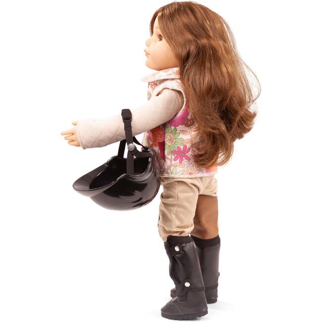 Hannah Loves Horseback RIding 19.5" Multi-Jointed Standing Doll Playset