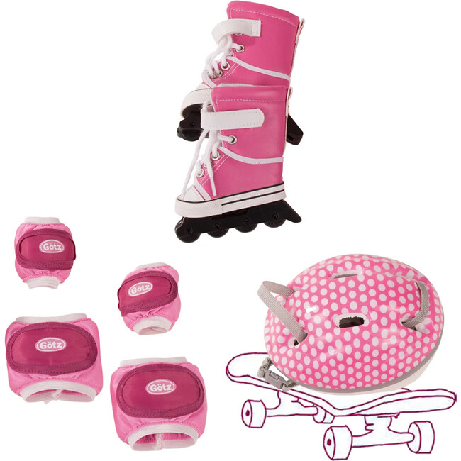 Gotz Dolls Inliner Venice Beach Roller Skates Complete Accessory size XL