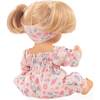 Sleepy Aquini Girl Flower - 13" Bath Baby Girl Doll with Blonde Hair to Wash and Style - Dolls - 2 - thumbnail