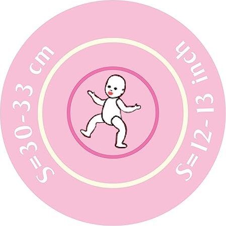 Winter Snow Suit with Scarf and Mittens for 13" Baby Dolls - Doll Accessories - 3