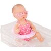Sleepy Aquini Girl Cherry Kiss 13" bathing fun baby doll playset - Dolls - 3