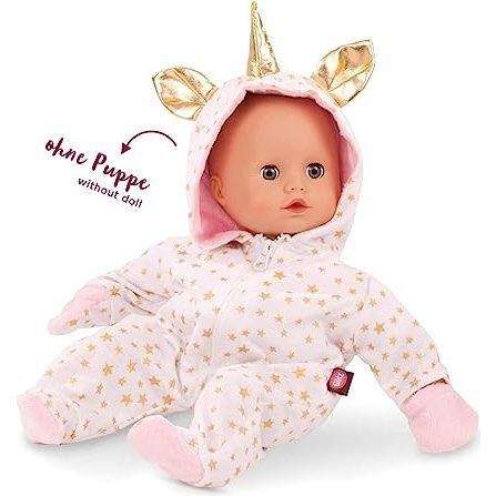 One Piece Unicorn Costume Pajama Sleeper for 12-13" Baby Dolls