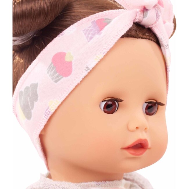 Muffin Popsicls 13" Soft Baby Doll with Brown Hair to Wash and Style - Dolls - 3