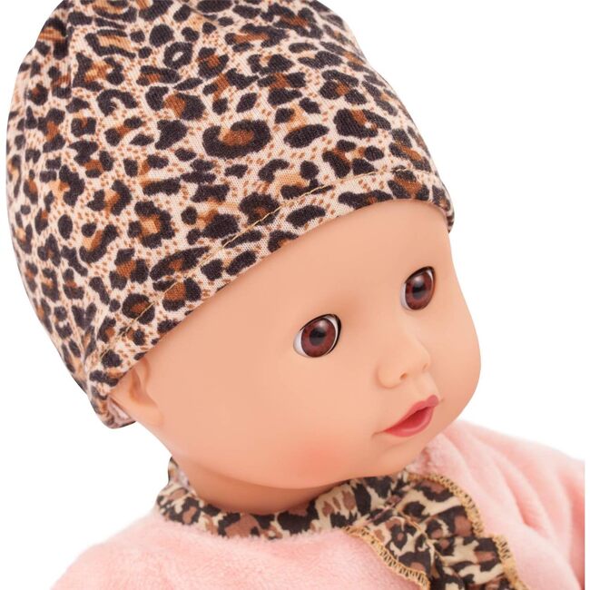 Muffin Leopard Pnk outfit 13" Soft Baby Doll - Dolls - 2