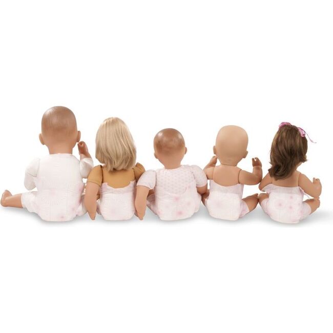 Happy Flower Doll Sized Diapers for 13" Baby Dolls