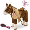 Big Plush Combing Horse with Saddle and Bridle Plus Mane and Tail to Brush and Style for 18" and 19.5" Dolls - Doll Accessories - 1 - thumbnail