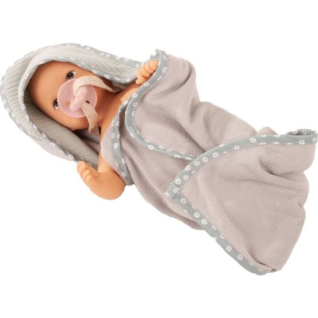 Aquini 13" Avacado Girl Drink & Wet Bath Baby Doll with Pacifier, Towel and Potty